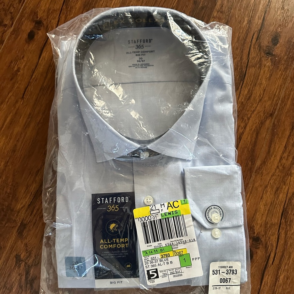 Stafford 365 all temp men’s dress shirt
